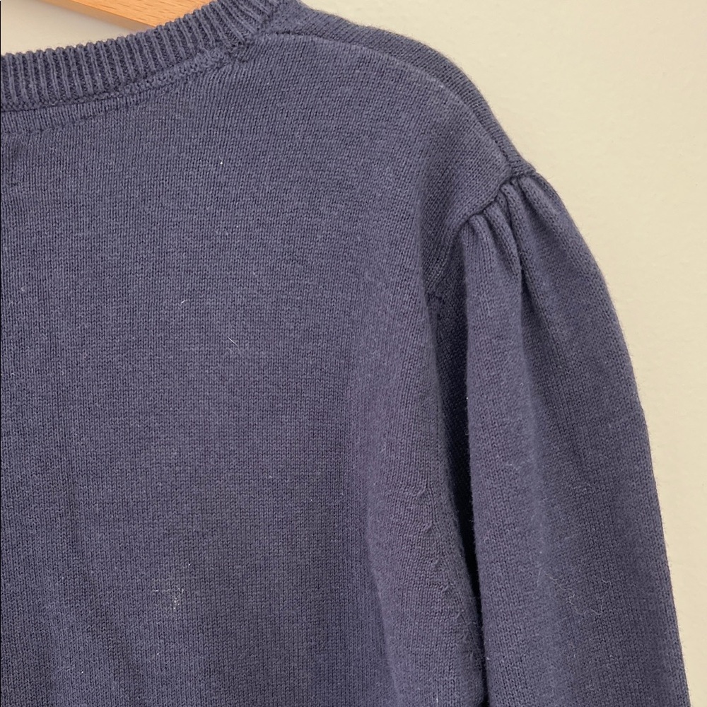 Nautica Navy and White Striped Crewneck Henley Sweater NWT - Picture 8 of 12